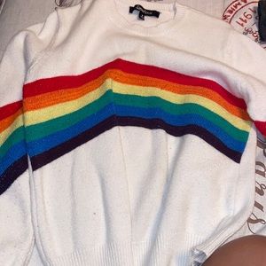 sweet rain rainbow sweater